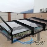 سقف متحرک استخر سقف متحرک المینیومی در کردان