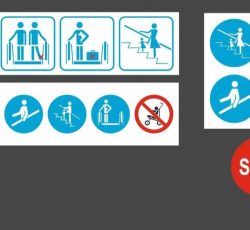 علائم خطر پله برقی