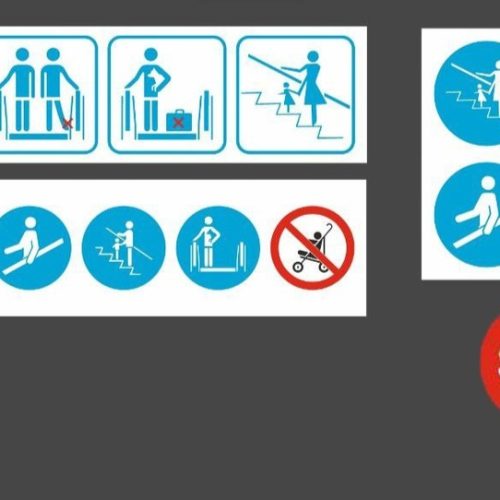 علائم خطر پله برقی