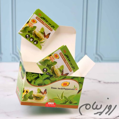 چای سبز و نعناع فلفلی