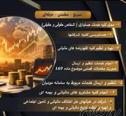 خدمات حسابداری و مالیاتی وپیش رسیدگی تامین اجتماعی