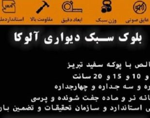 بلوک سبک سیمانی آلوکا